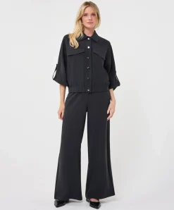 Dames blouse grijs