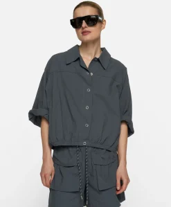 Dames blouse grijs