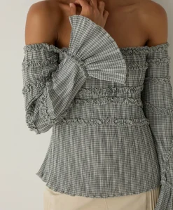 Dames blouse grijs