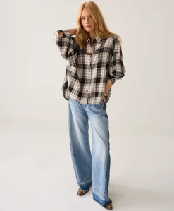 Dames blouse grijs
