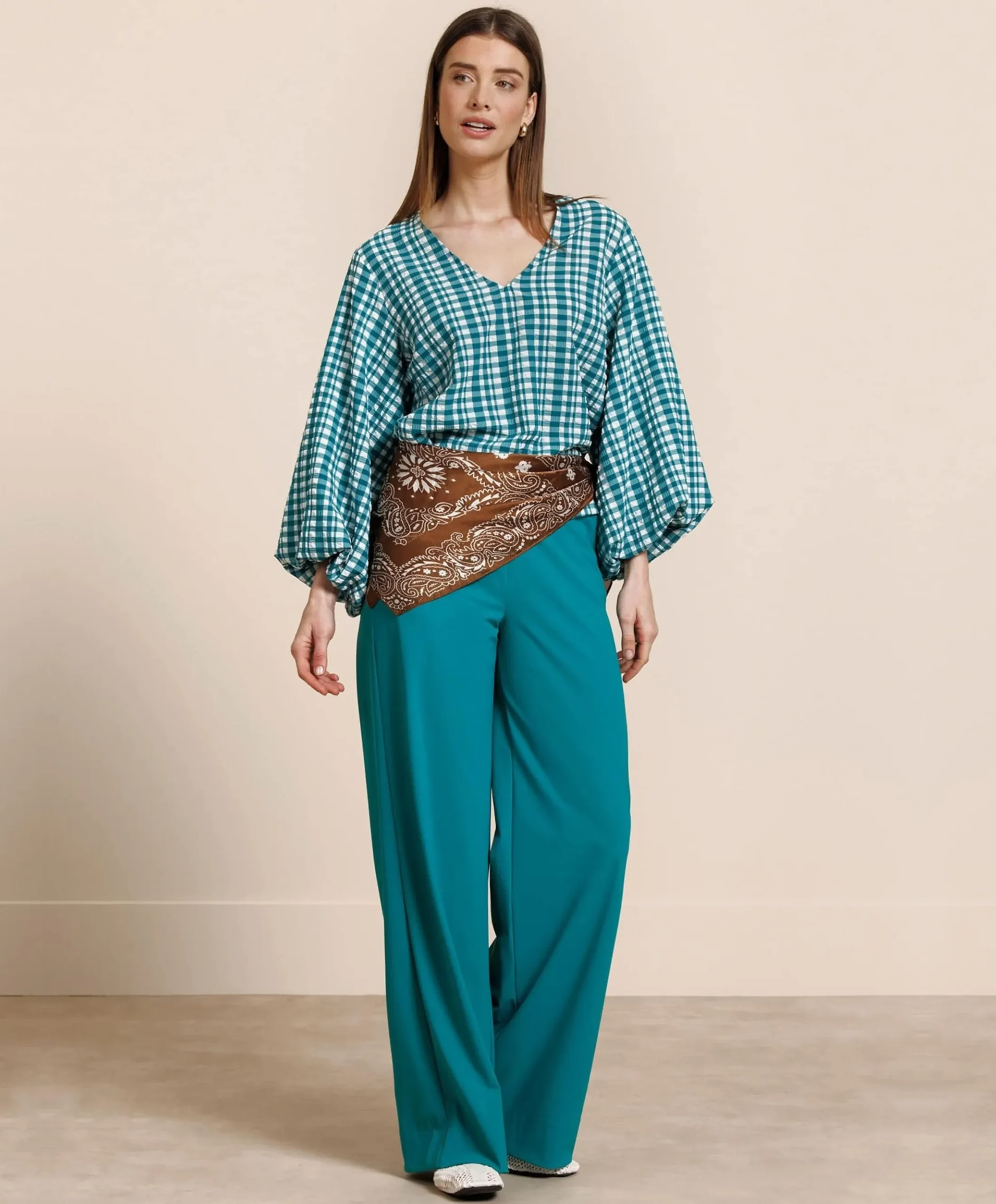 Dames blouse groen