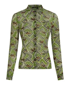 Dames blouse groen