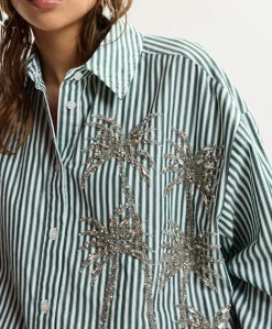 Dames blouse groen