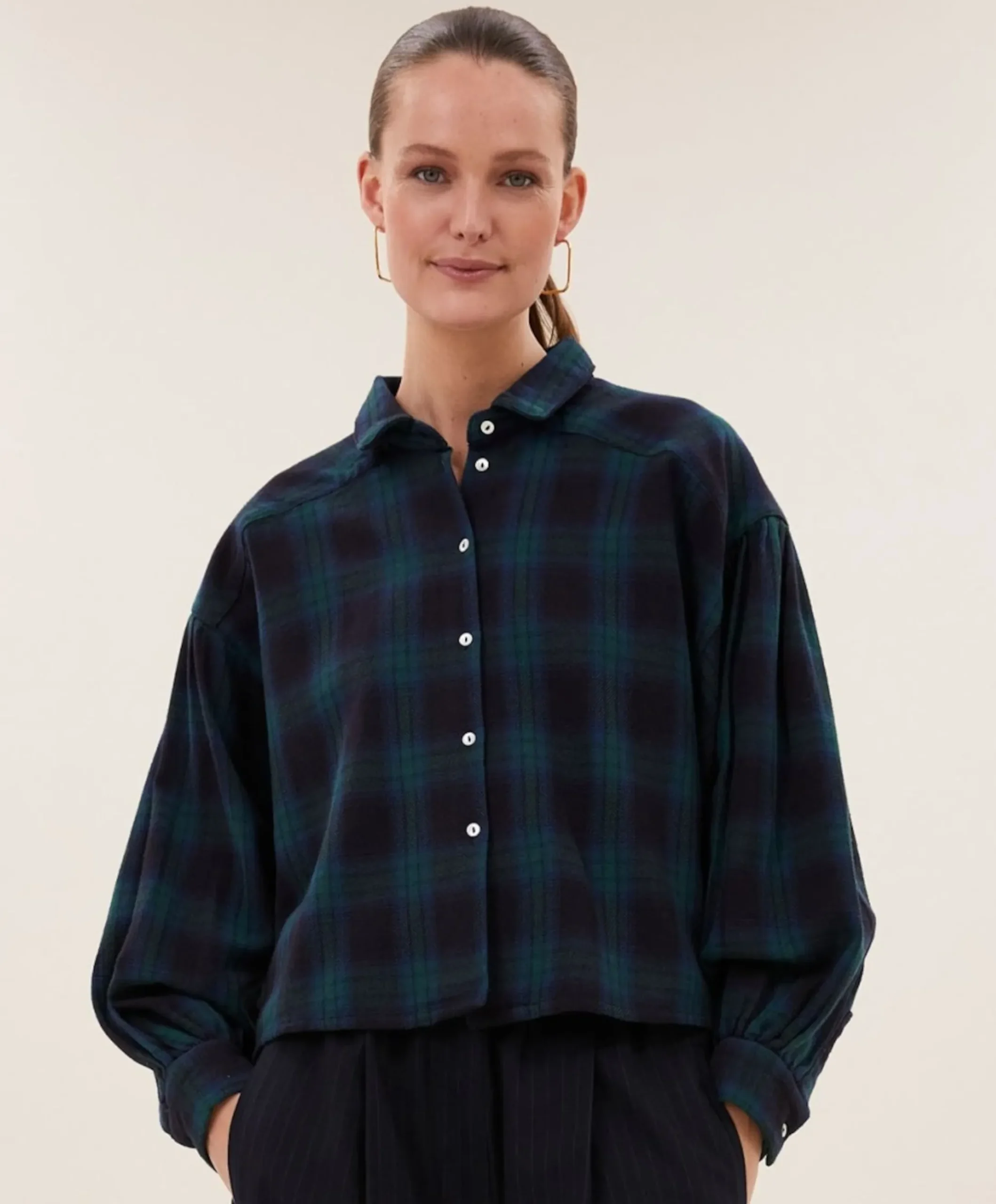 Dames blouse groen