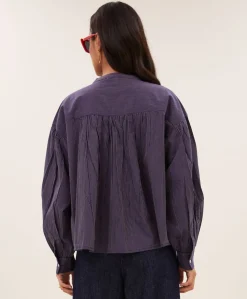 Dames blouse paars