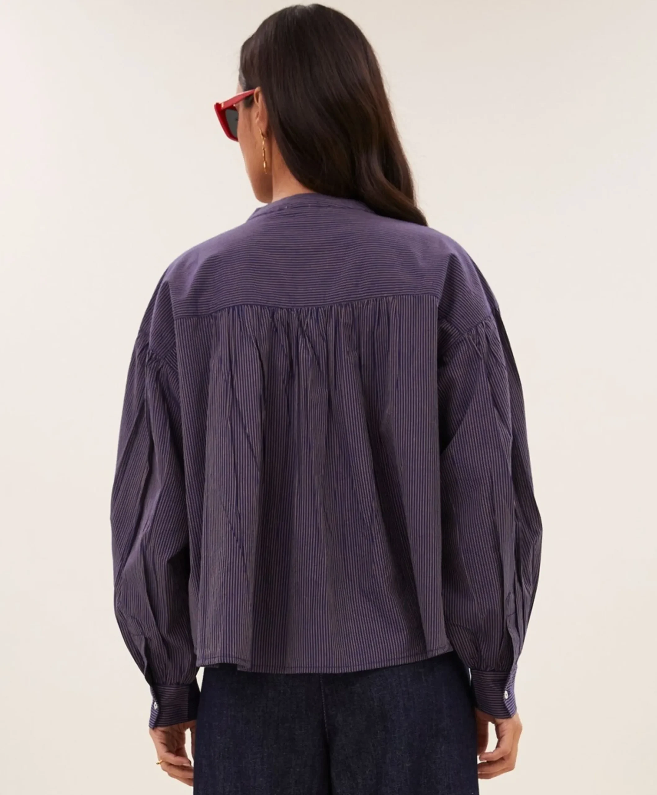 Dames blouse paars