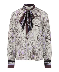 Dames blouse paars