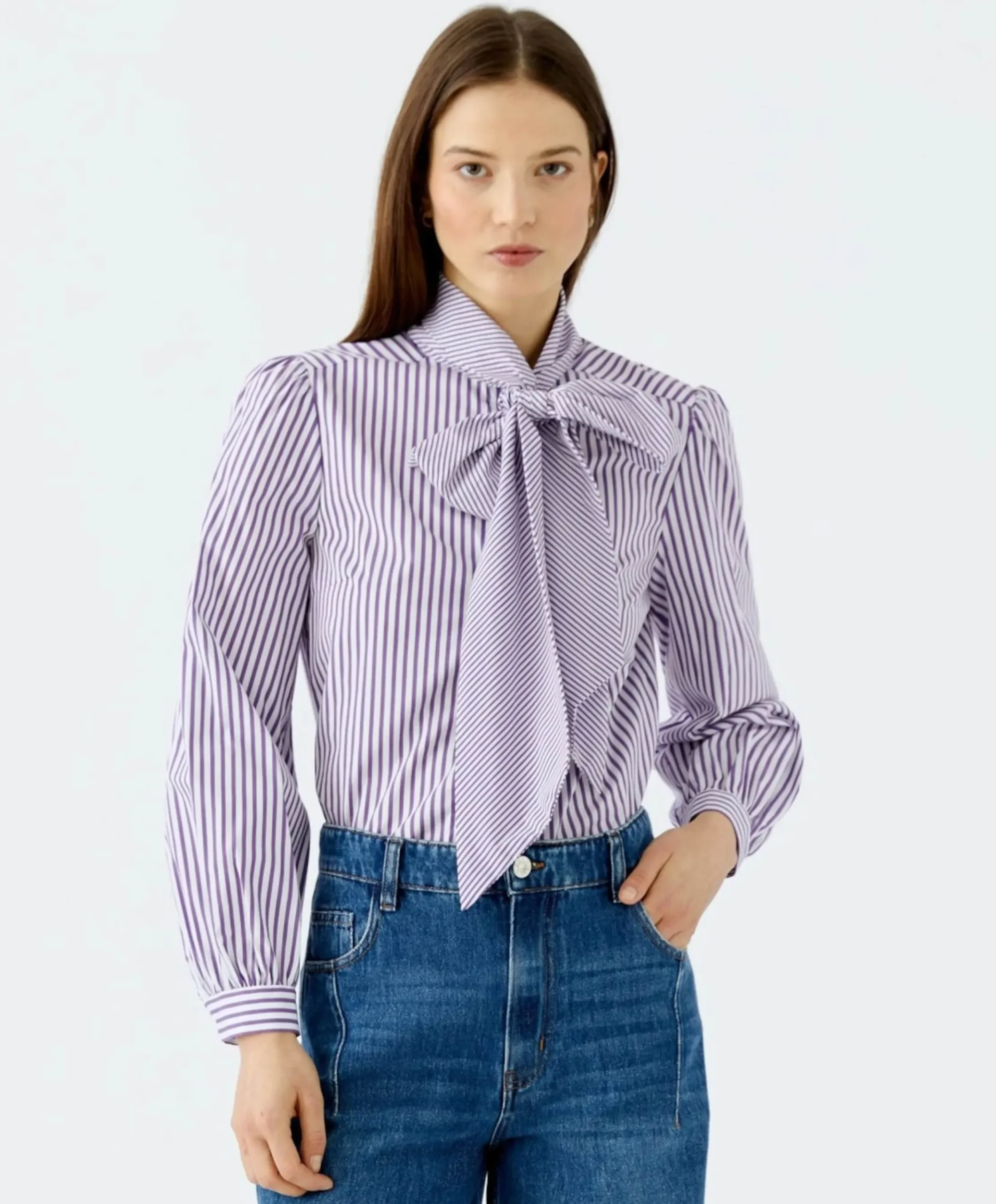 Dames blouse paars
