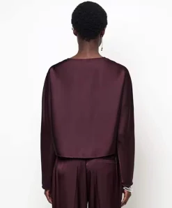 Dames blouse paars