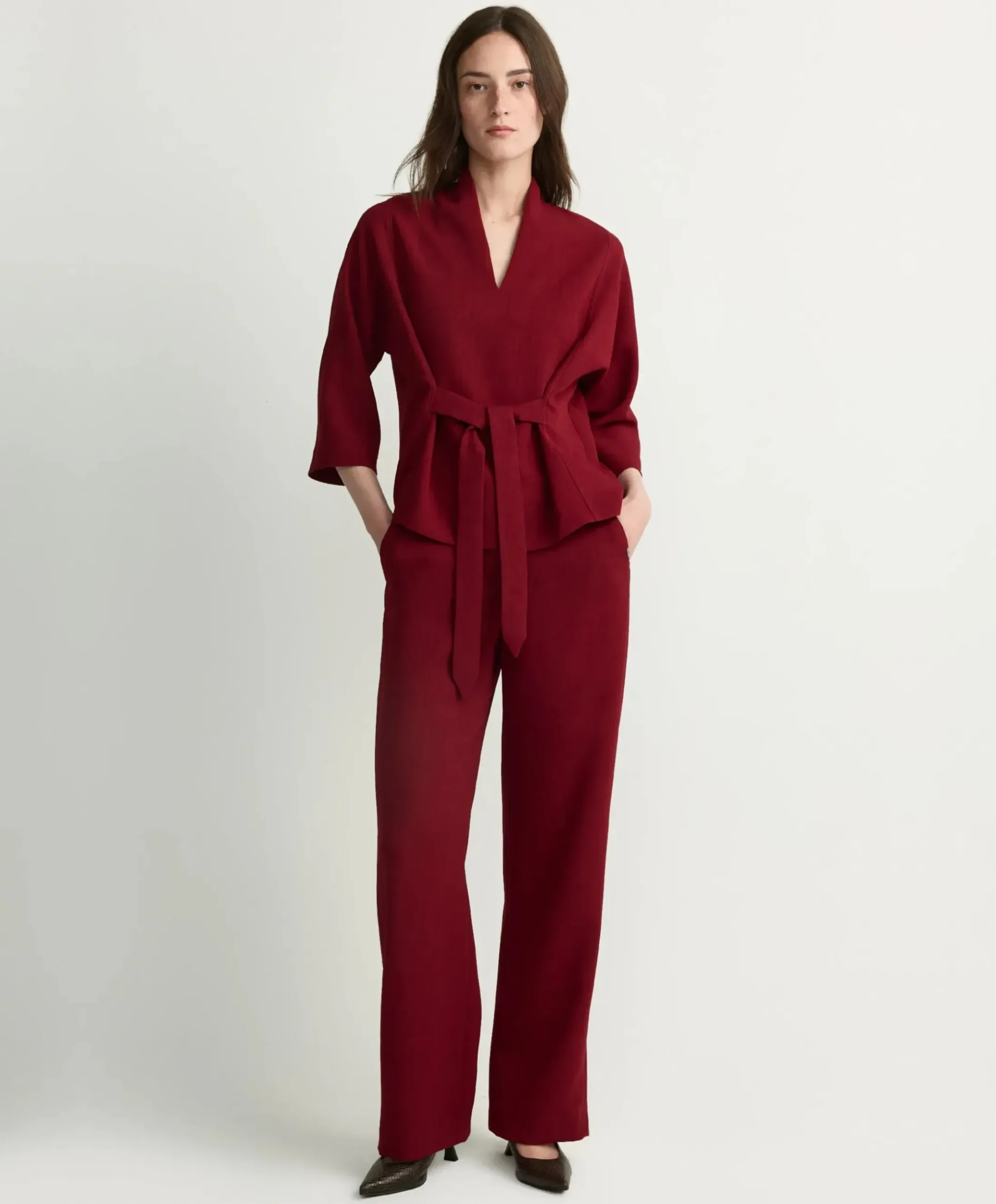 Dames blouse rood