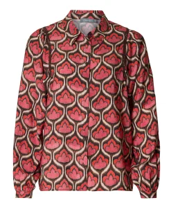 Dames blouse rood
