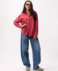 Dames blouse rood