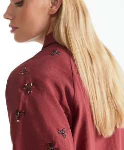 Dames blouse rood
