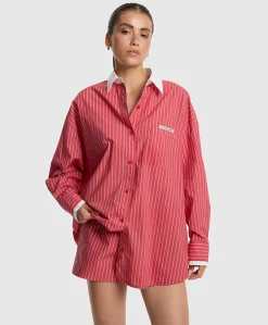 Dames blouse rood