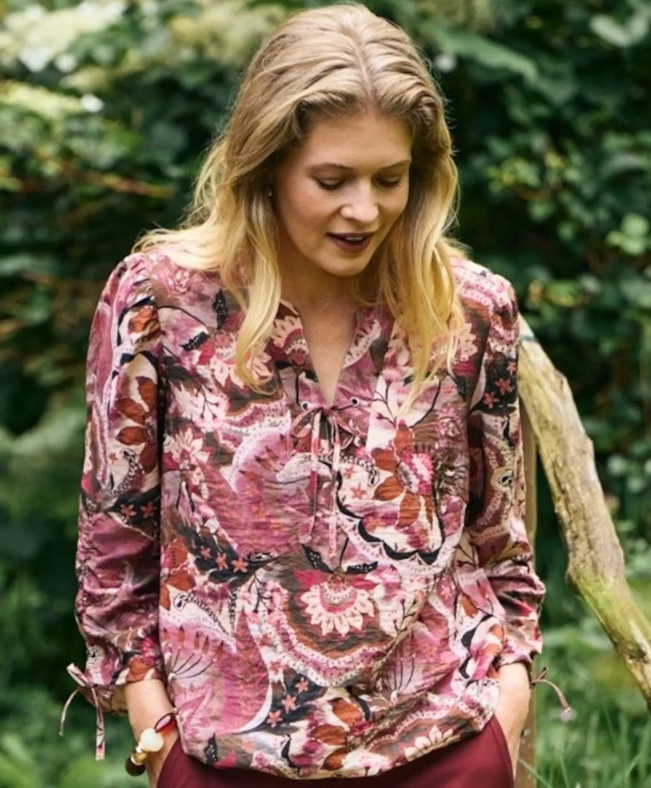 Dames blouse roze