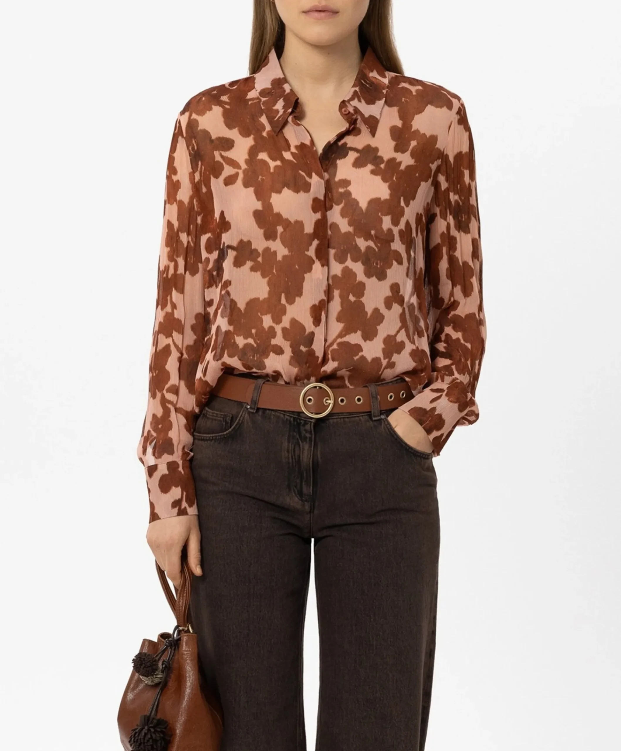 Dames blouse roze