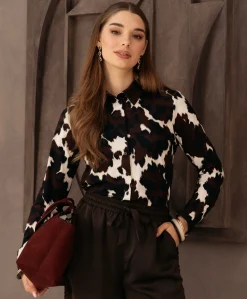 Dames blouse zwart