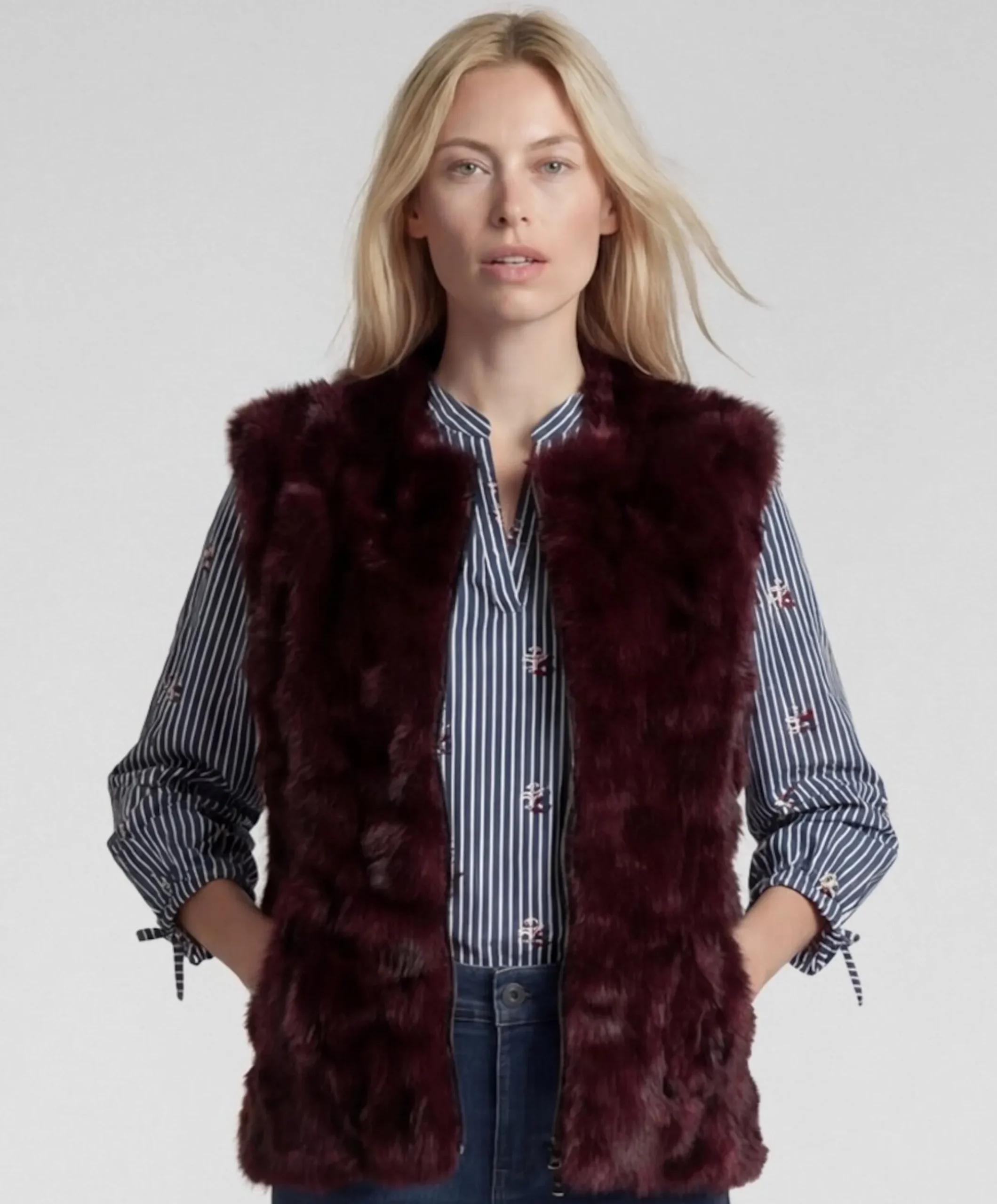 Dames bodywarmer bordeaux