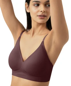 Dames bralette bordeaux