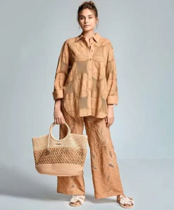 Dames broek beige