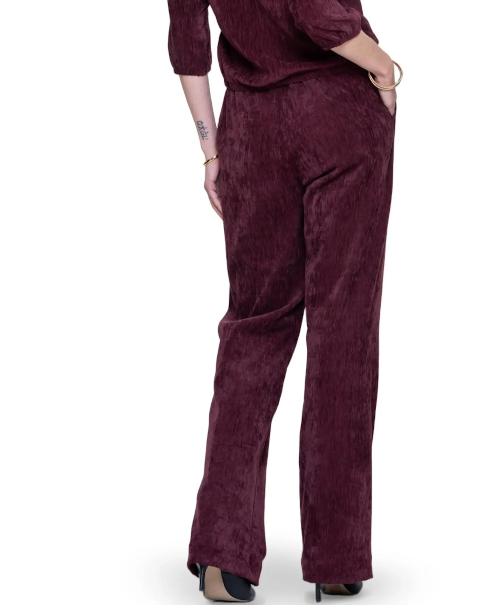 Dames broek bordeaux