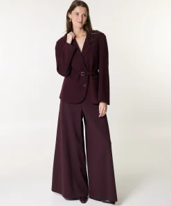 dames broek bordeaux
