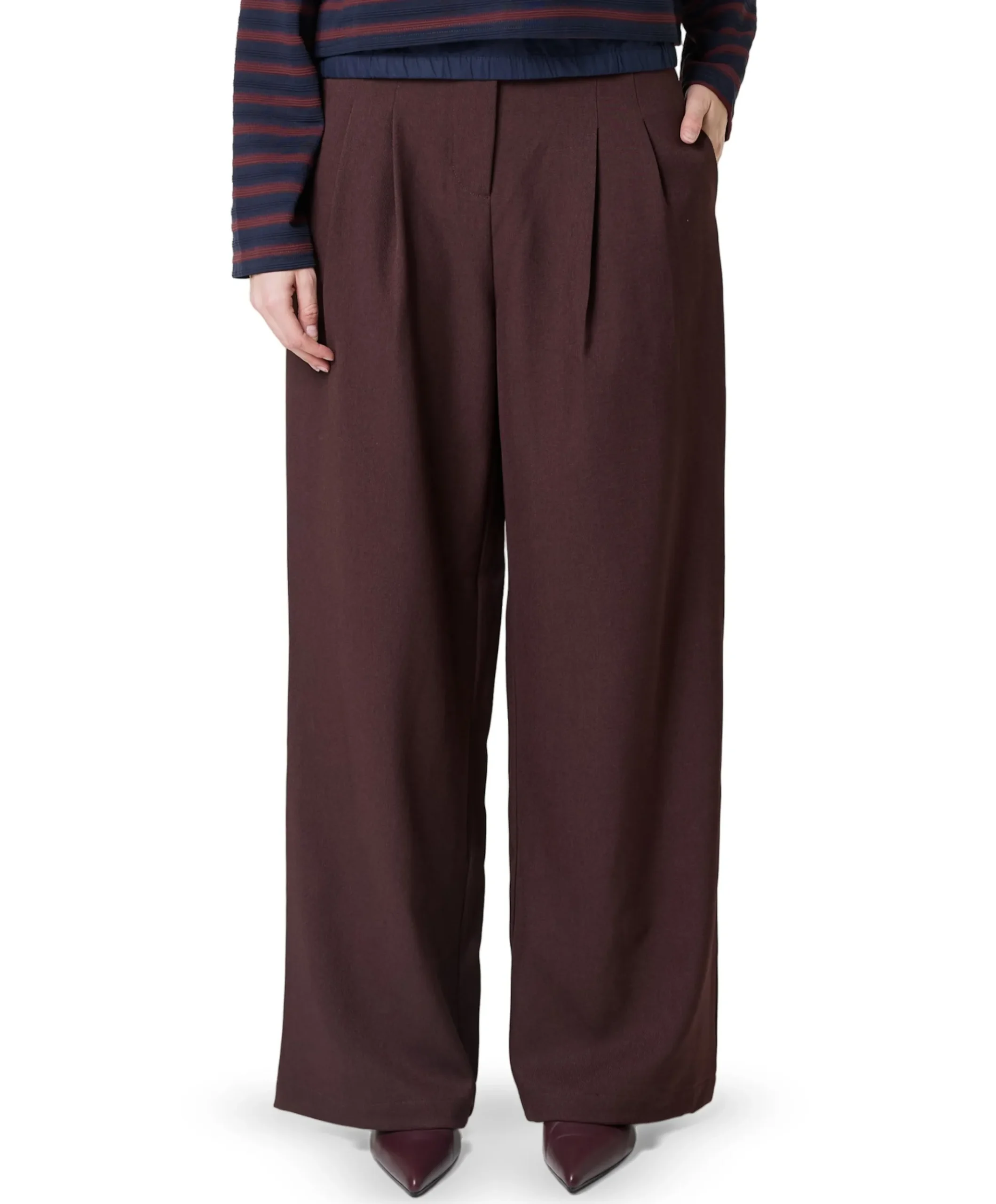 dames broek bordeaux