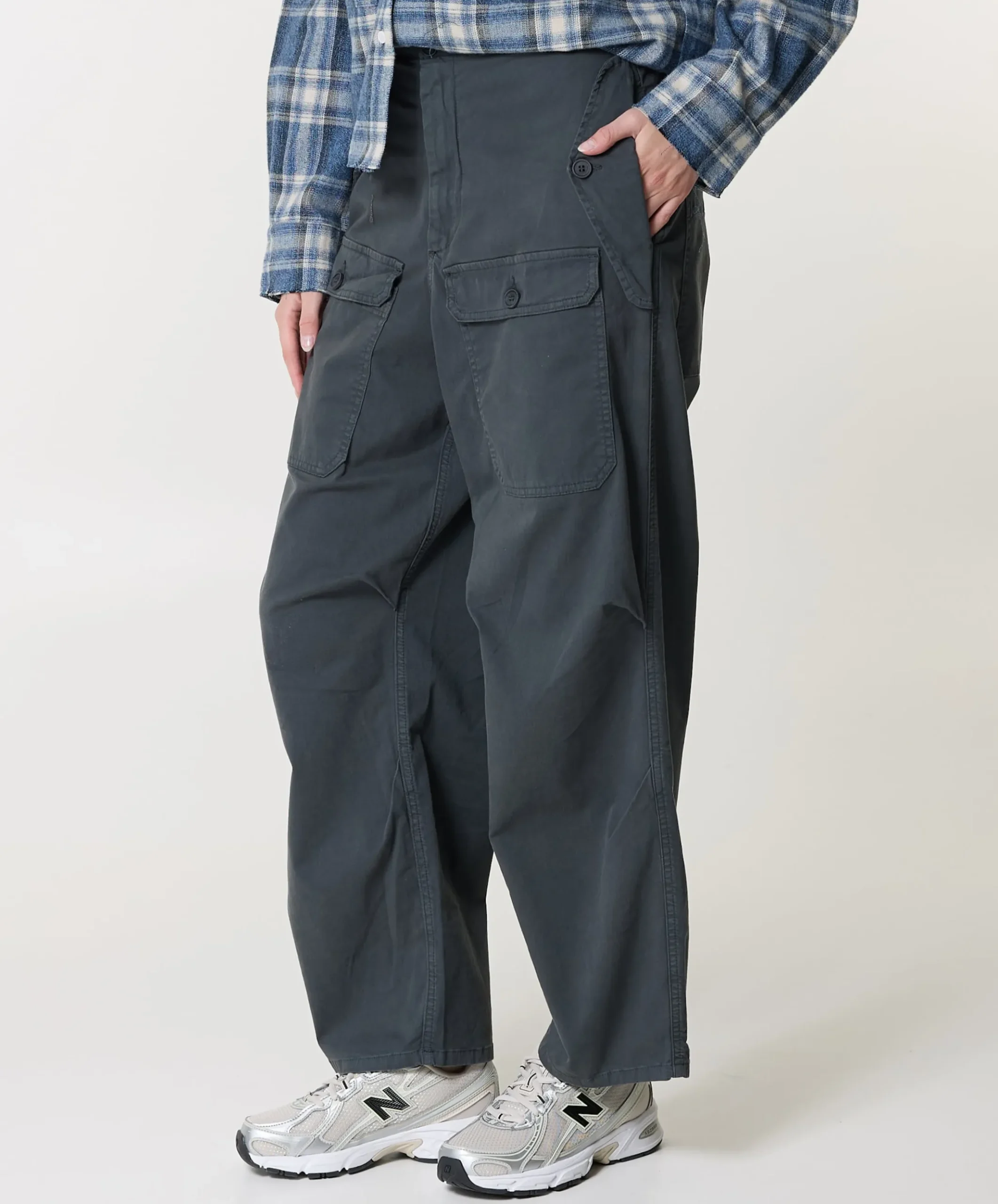 Dames broek grijs