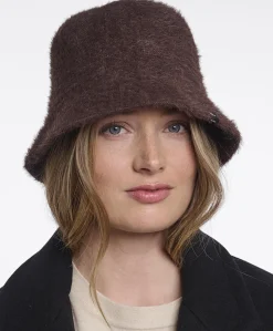 Dames bucket hat bruin