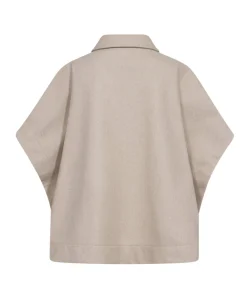 Dames cape beige