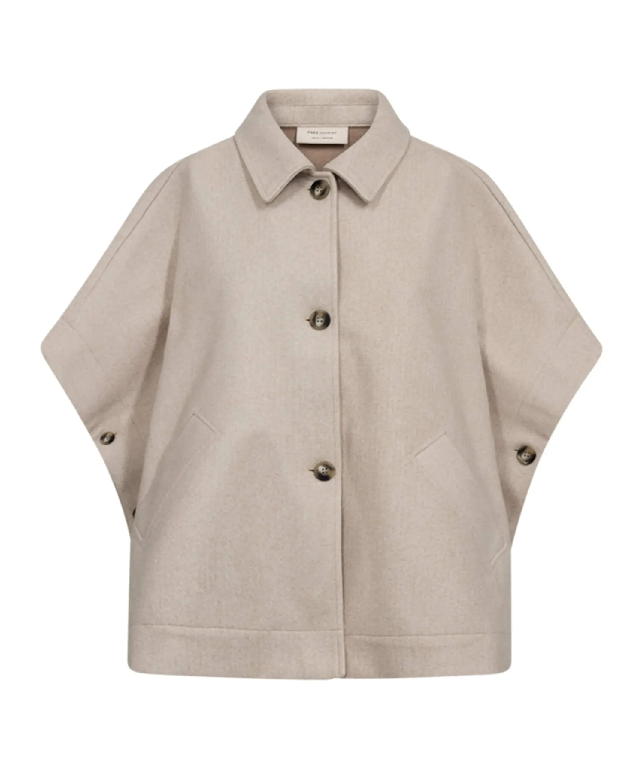Dames cape beige