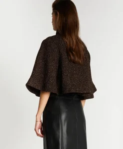 Dames cape bruin