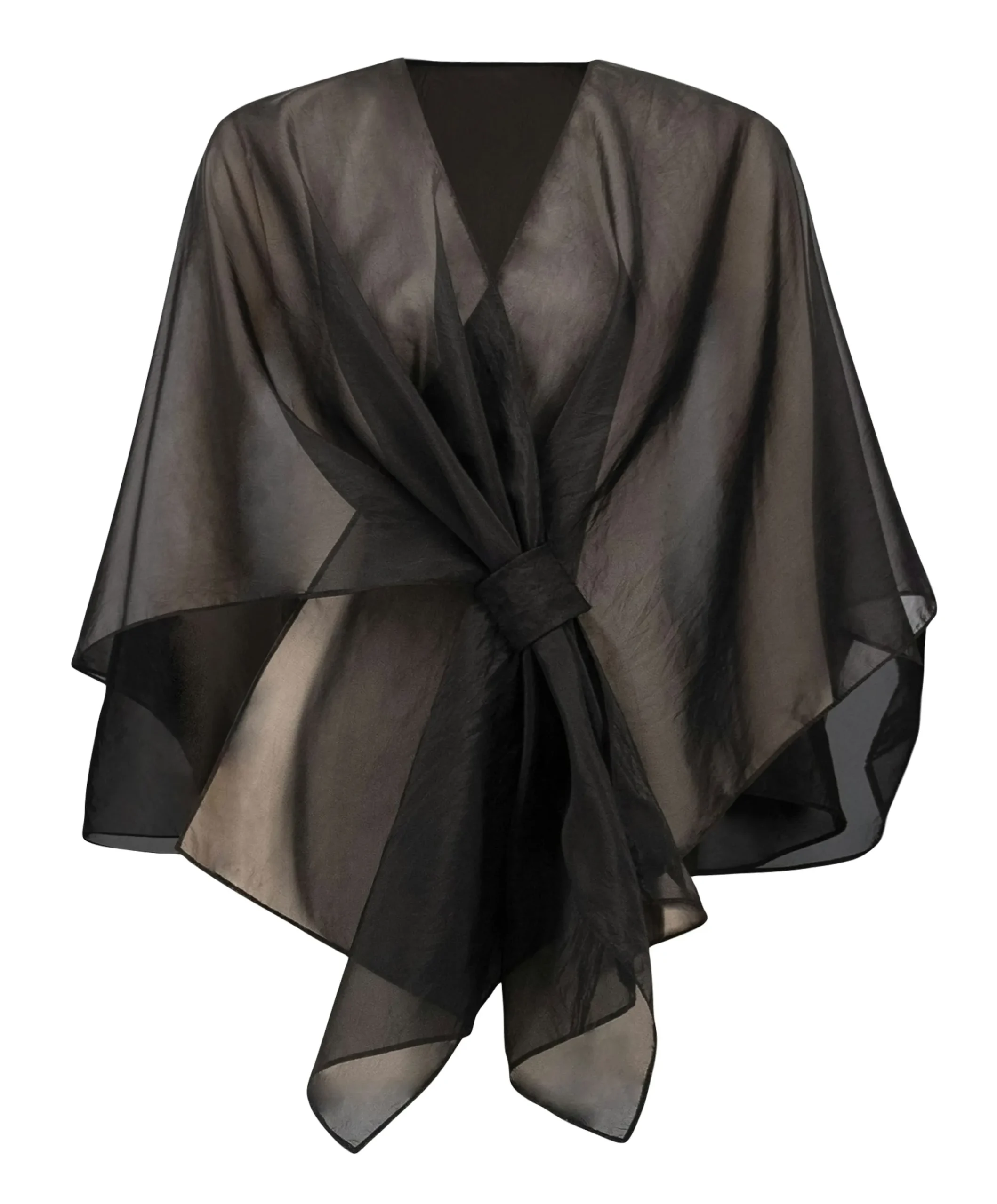 Dames cape zwart