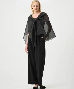 Dames cape zwart