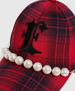 Dames cap rood