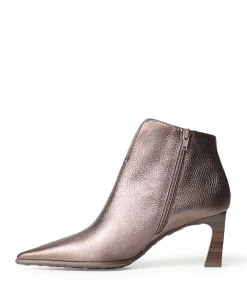 dames enkellaarzen beige
