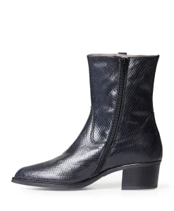 dames enkellaarzen blauw