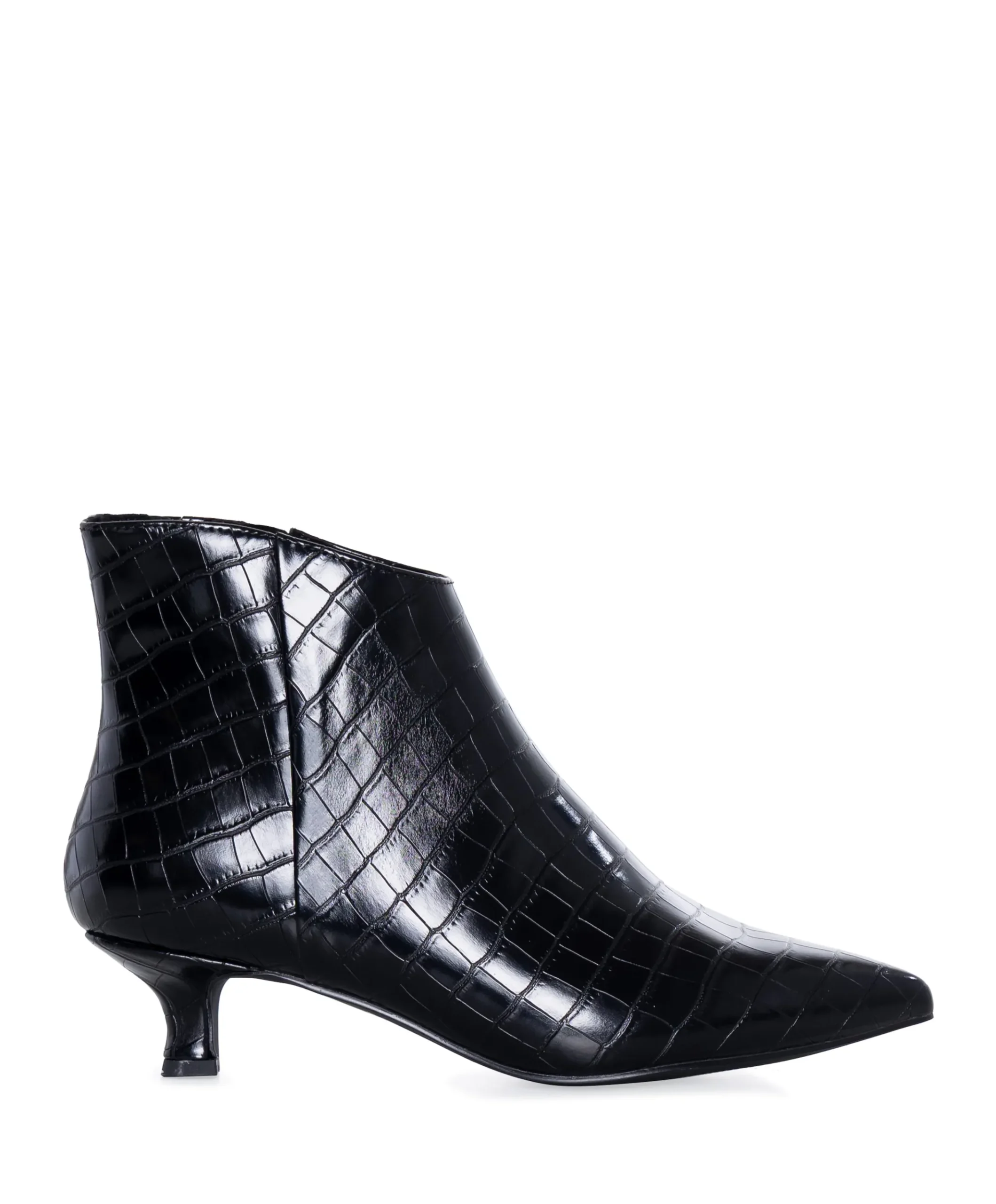 dames enkellaarzen zwart