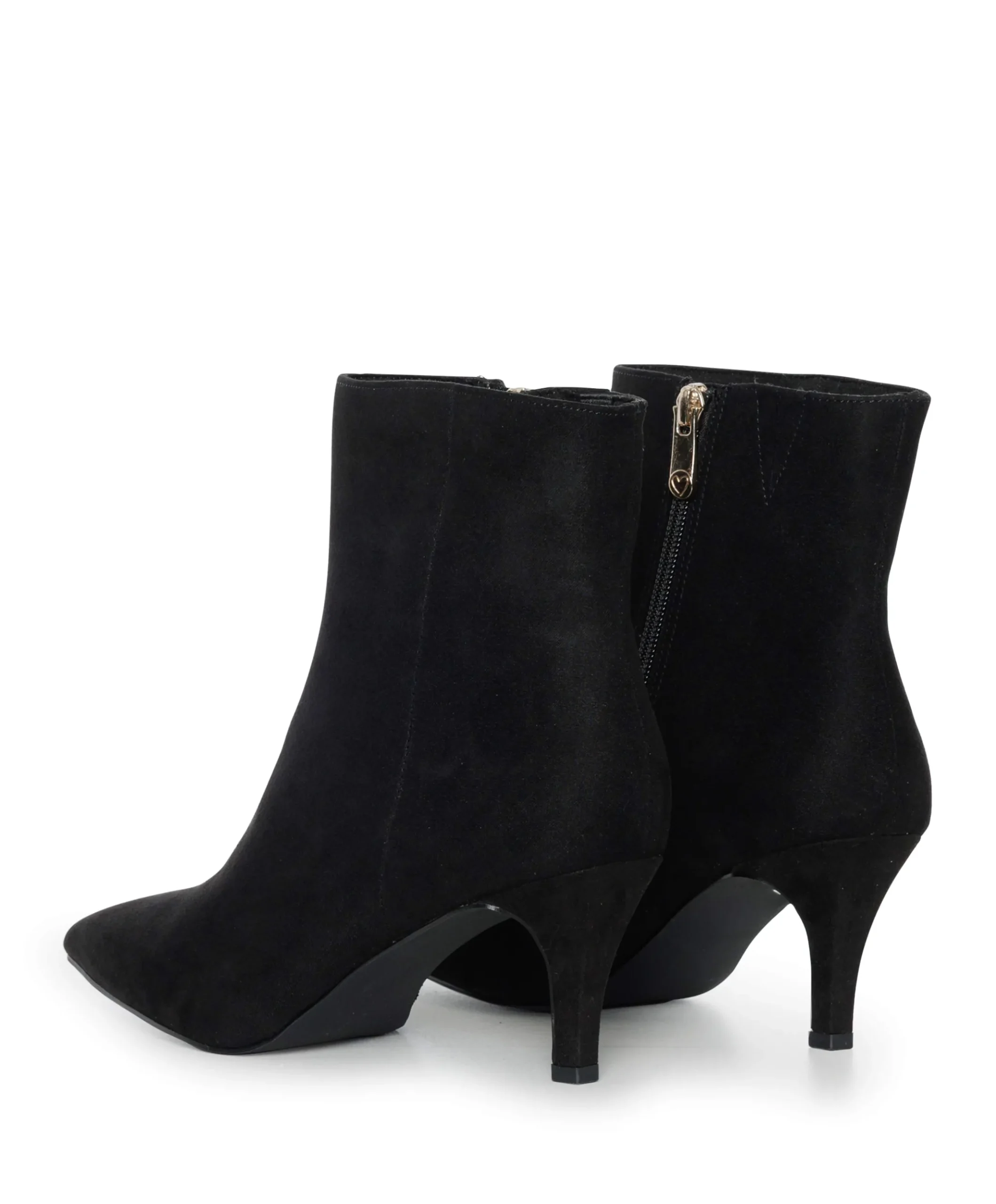 dames enkellaarzen zwart