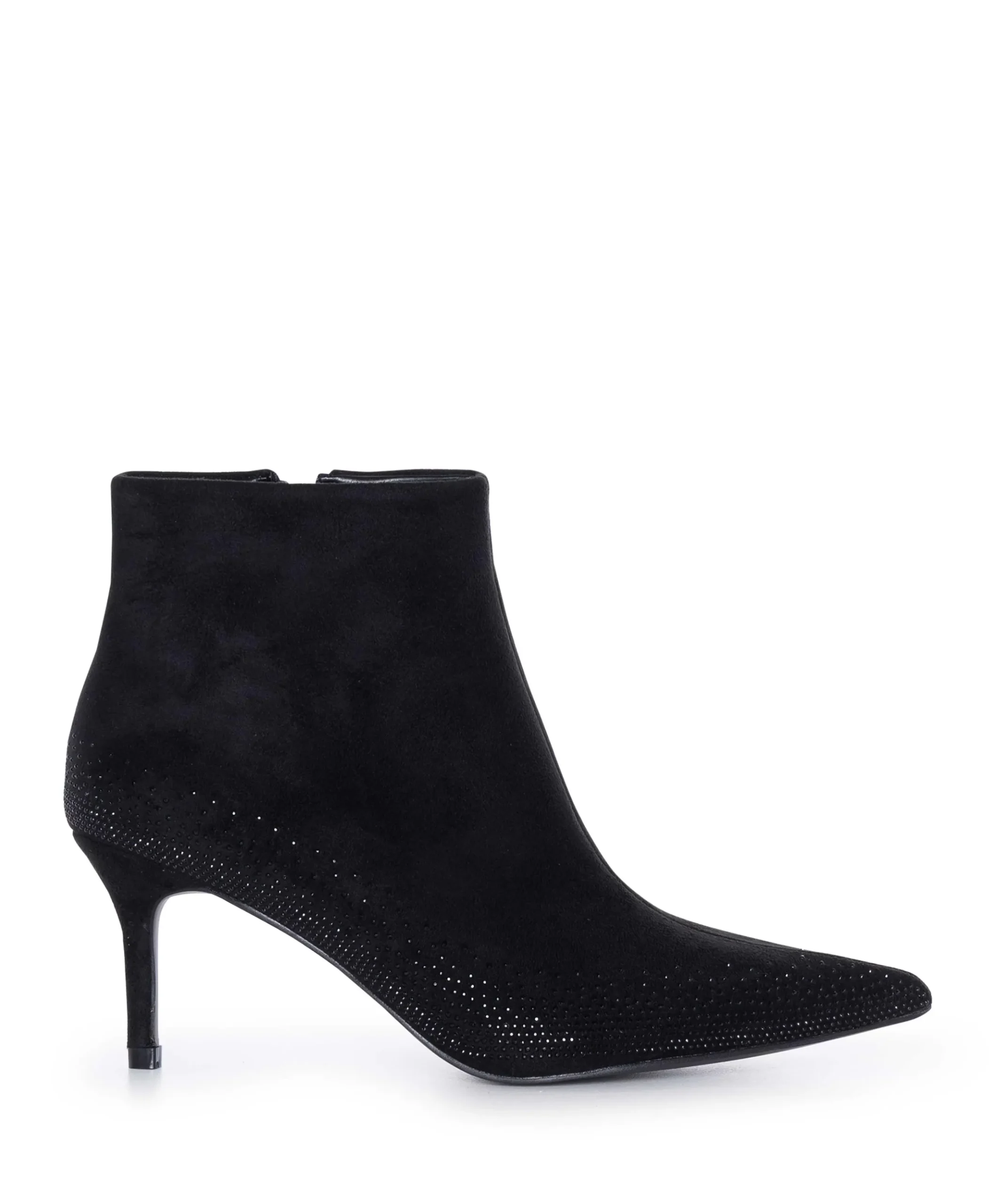dames enkellaarzen zwart