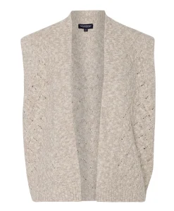 Dames gilet beige