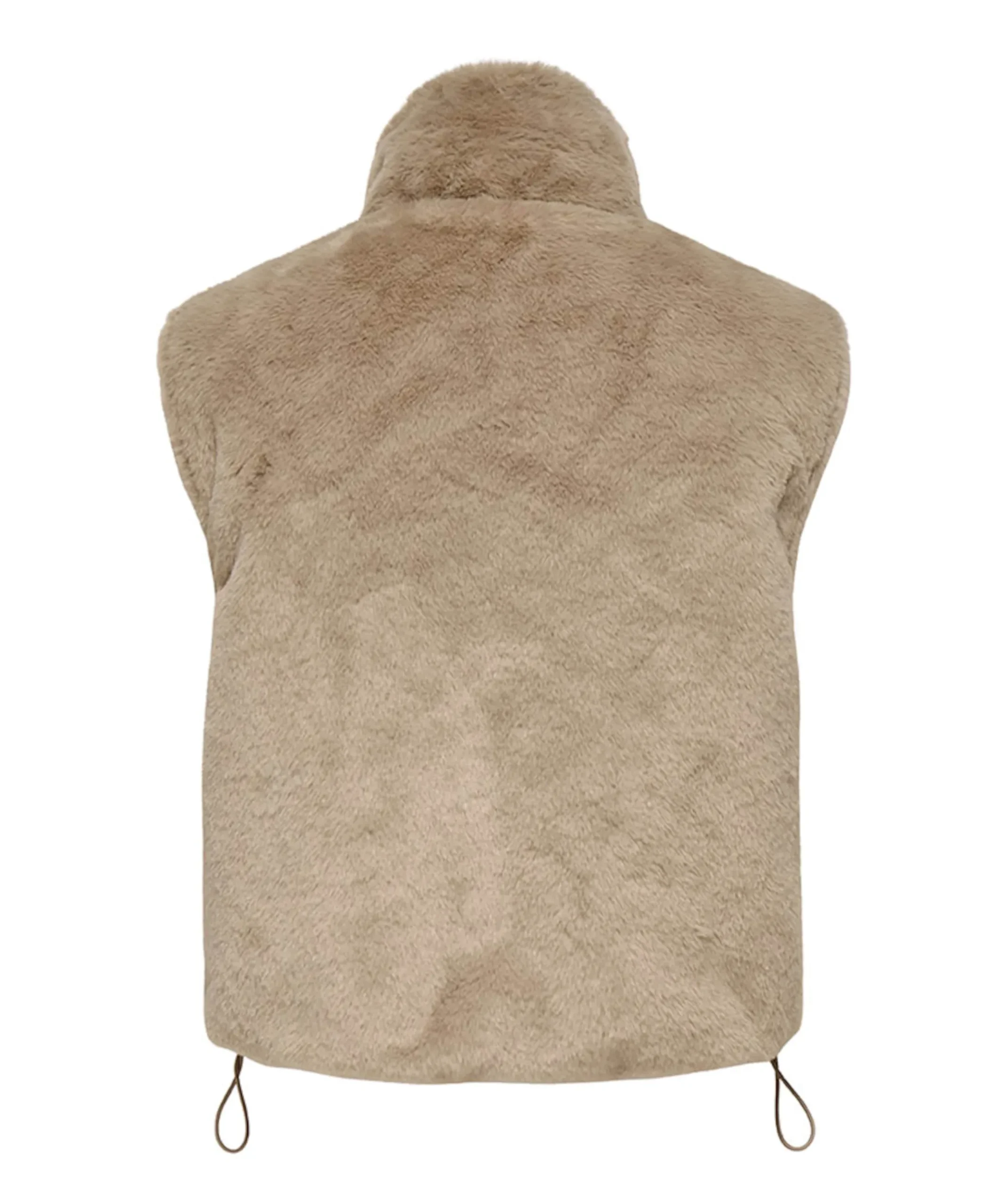 Dames gilet beige