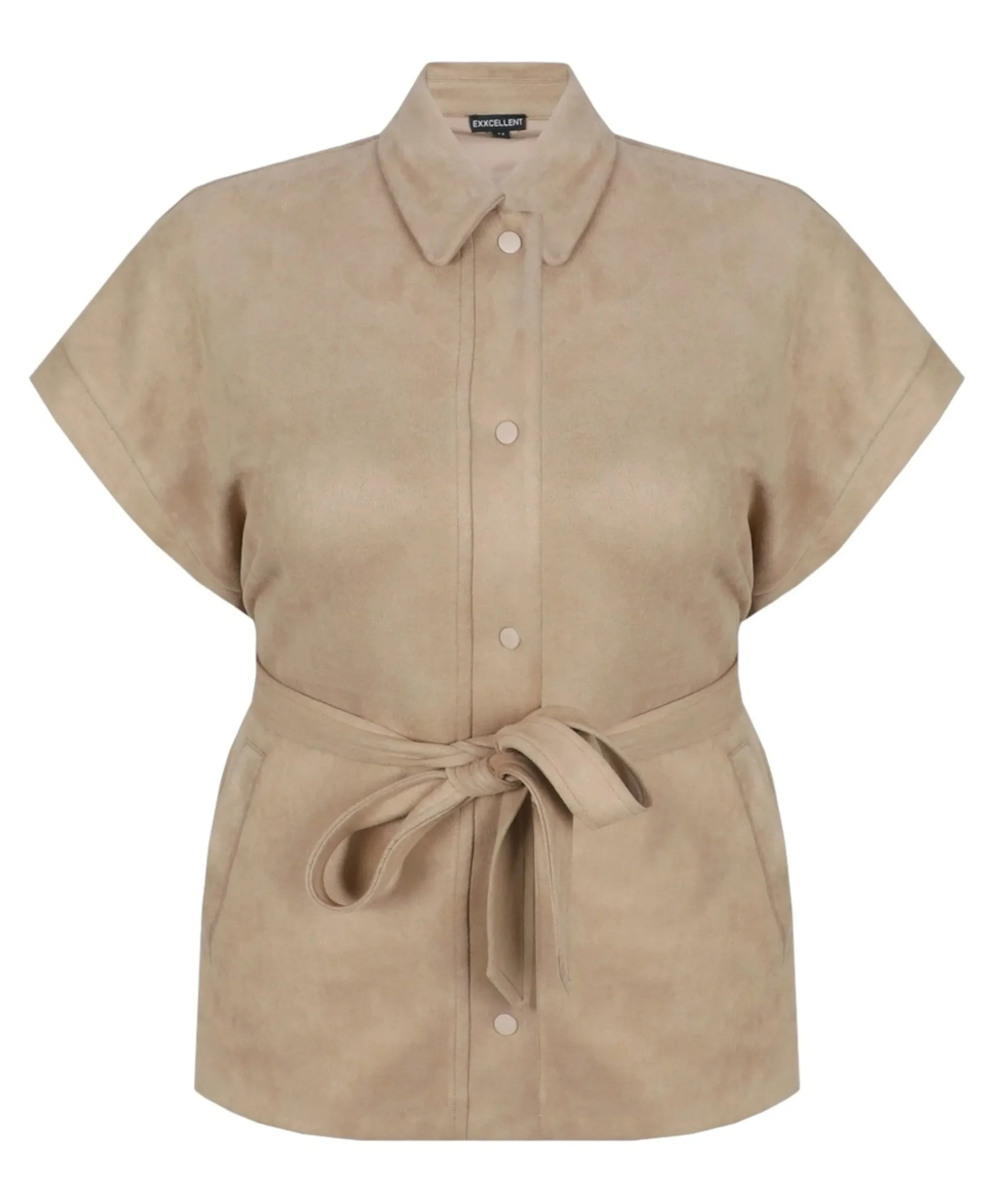 Dames gilet beige