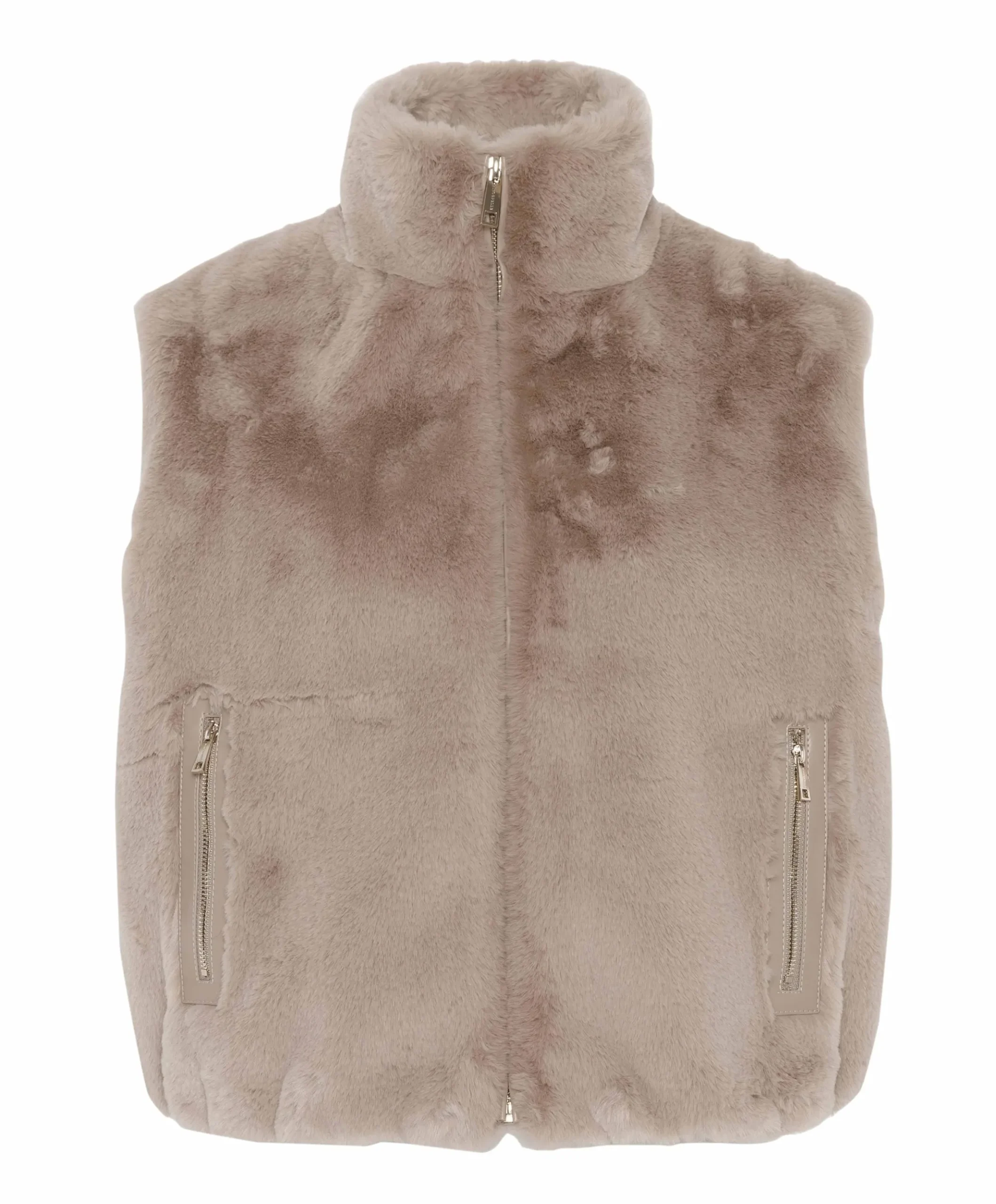 Dames gilet beige