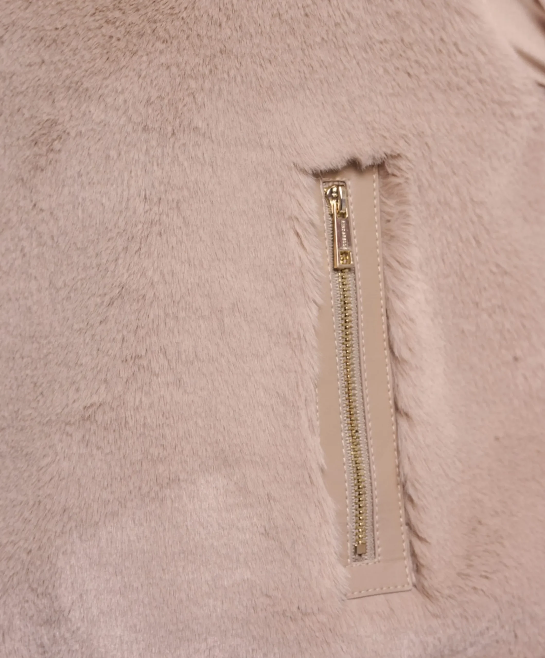 Dames gilet beige