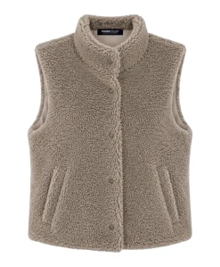 Dames gilet beige