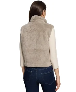 Dames gilet beige