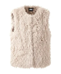 Dames gilet beige