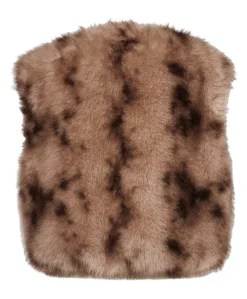 Dames gilet beige