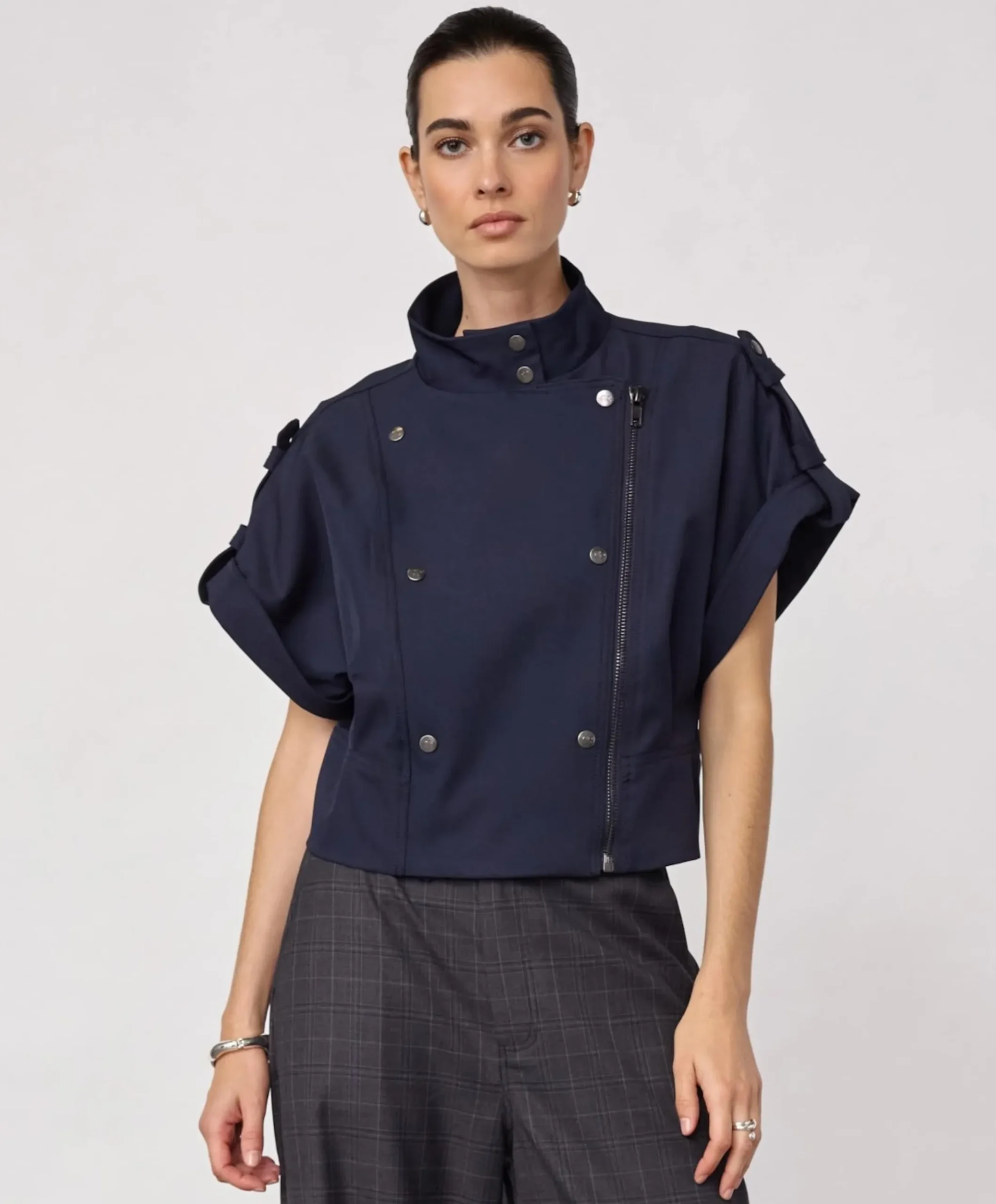 Dames gilet blauw